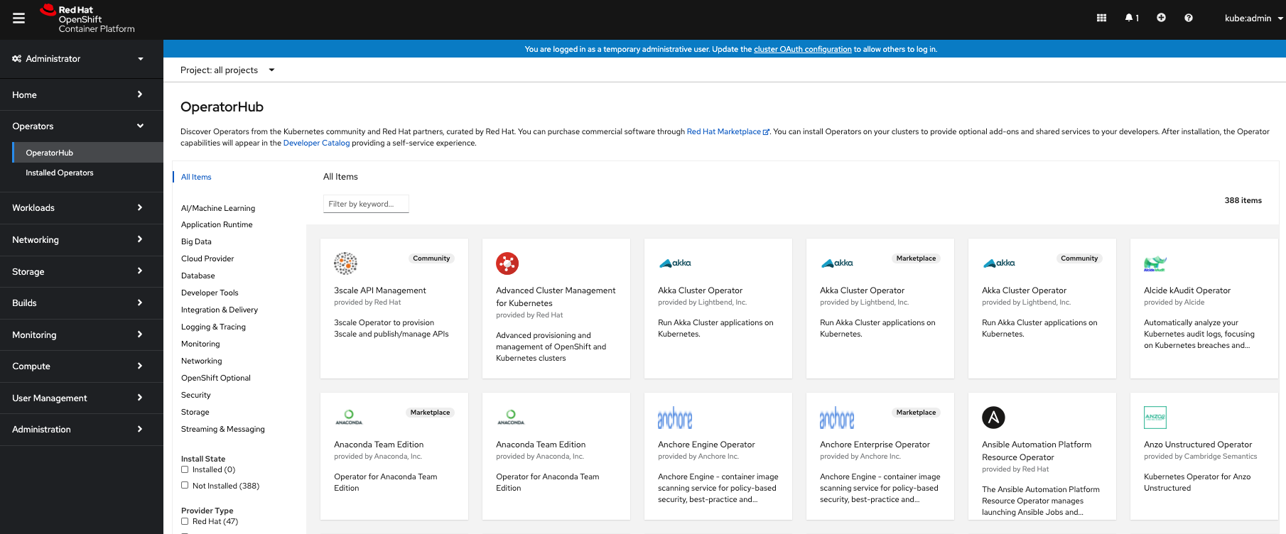 OCP OperatorHub