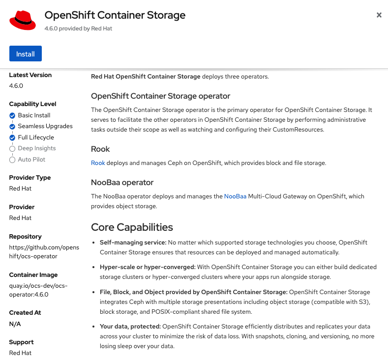OCP OperatorHub Install